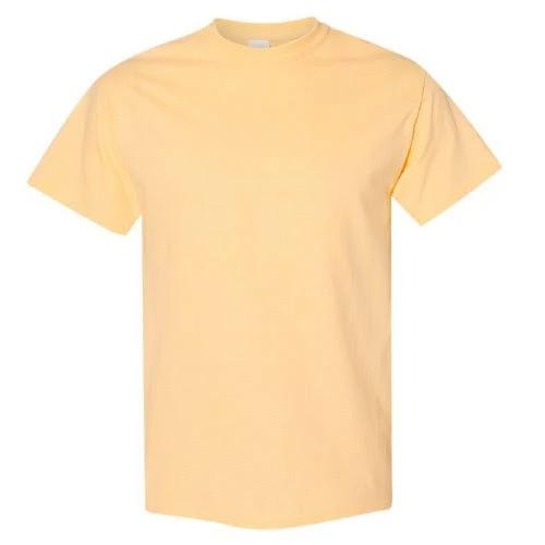 Gildan Mens Heavy Cotton Short Sleeve T-Shirt Yellow Haze XL