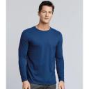 Gildan Mens Soft Style Long Sleeve T-Shirt (Pack of 5) Royal 2XL