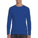 Gildan Mens Soft Style Long Sleeve T-Shirt (Pack of 5) Royal 2XL