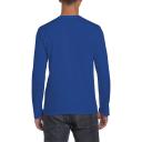 Gildan Mens Soft Style Long Sleeve T-Shirt (Pack of 5) Royal 2XL