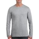 Gildan Mens Soft Style Long Sleeve T-Shirt (Pack of 5) Royal 2XL