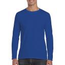 Gildan Mens Soft Style Long Sleeve T-Shirt Royal XL