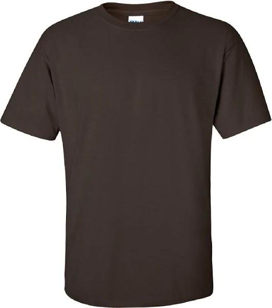 Gildan Mens Ultra Cotton Short Sleeve T-Shirt Dark Chocolate S