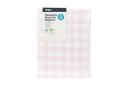 Gingham Flannelette Cotton Sheet Set - Single Bed, Pink