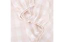Gingham Flannelette Cotton Sheet Set - Single Bed, Pink