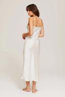 GINIA Lace Silk Lace Slip in Creme - 100% 19mm Silk Grade 6A XL / Creme