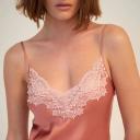 GINIA Pick & Mix Long Nightdress with Lace 10 / Petal Pink