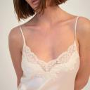 GINIA Pick & Mix Long Nightdress with Lace 10 / Petal Pink