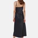 GINIA Silk Long V Neck Nightie - Creme