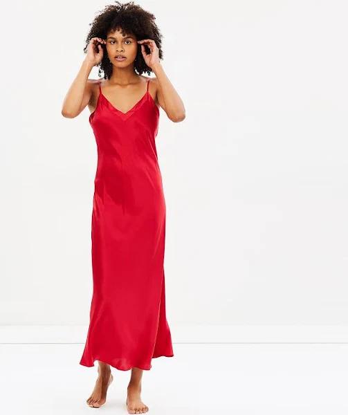 GINIA Silk Slip in Ruby - 100% Silk 2XL / Ruby