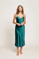 GINIA Silk V Neck Nightdress 14 / Shadow Grey
