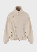 Giorgio Armani - Virgin Wool Blouson, 100% Virgin Wool, Beige, Size: M