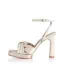 Gipsy Heel - Bone Satin 36