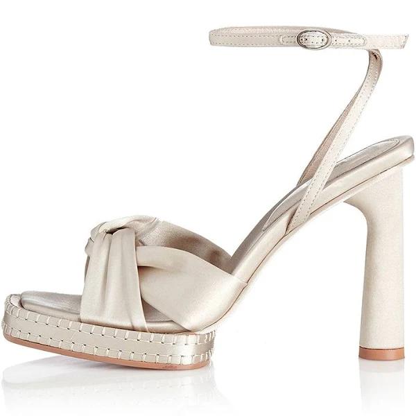 Gipsy Heel - Bone Satin 37