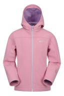 Girls Mountain Warehouse Exodus Water Resistant Softshell Jacket - Kids - Pink