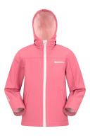 Girls Mountain Warehouse Exodus Water Resistant Softshell Jacket - Kids - Pink