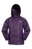 Girls Mountain Warehouse Packable Kids Waterproof Jacket - Purple
