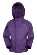 Girls Mountain Warehouse Packable Kids Waterproof Jacket - Purple