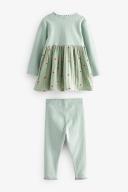Girls Next Dress & Legging Set (3mths-7yrs) - Green