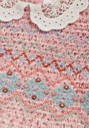 Girls Next Printed Lace Collar Shirred Cotton Dress (3mths-8yrs) - Pink