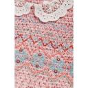 Girls Next Printed Lace Collar Shirred Cotton Dress (3mths-8yrs) - Pink