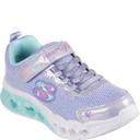 Girls' Skechers Flutter Heart Lights Bring Sparkle Trainers - Purple Infant 13.5