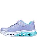 Girls' Skechers Flutter Heart Lights Bring Sparkle Trainers - Purple Infant 13.5
