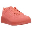 Girls Skechers Uno Ice Coral Comfy Kids Running Shoe