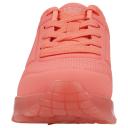 Girls Skechers Uno Ice Coral Comfy Kids Running Shoe