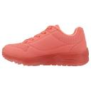 Girls Skechers Uno Ice Coral Comfy Kids Running Shoe