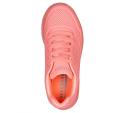 Girls Skechers Uno Ice Coral Comfy Kids Running Shoe