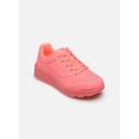 Girls Skechers Uno Ice Coral Comfy Kids Running Shoe