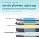 Giselle Bedding Queen Size Pillow Top Foam Mattress