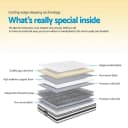 Giselle Bedding Queen Size Pillow Top Foam Mattress