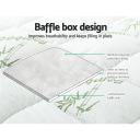 Giselle Pillowtop Topper Mattress Toppers Bamboo Fabric Fibre Bed Pad