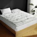 Giselle Pillowtop Topper Mattress Toppers Bamboo Fabric Fibre Bed Pad
