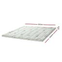 Giselle Pillowtop Topper Mattress Toppers Bamboo Fabric Fibre Bed Pad