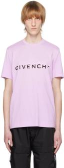 Givenchy Archetype Slim Fit T-Shirt in Cotton - Men - Purple - Size: 3XL