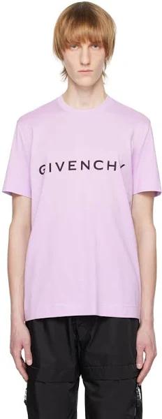 Givenchy Archetype Slim Fit T-Shirt in Cotton - Men - Purple - Size: 3XL