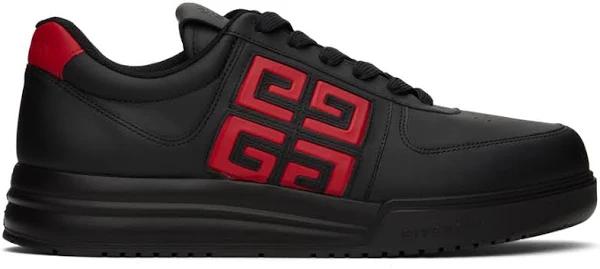 Givenchy Black and Red G4 Sneakers