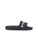 Givenchy Black Embossed Slides