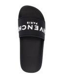 Givenchy Black Embossed Slides