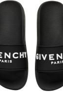 Givenchy Black Embossed Slides