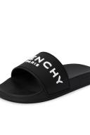 Givenchy Black Embossed Slides