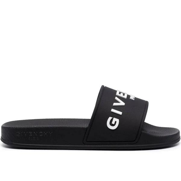 Givenchy Black Embossed Slides