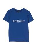Givenchy Boys Logo Print T-Shirt in 12 Yrs Blue