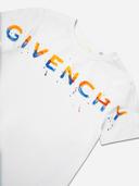 Givenchy Boys White Cotton Logo T-Shirt