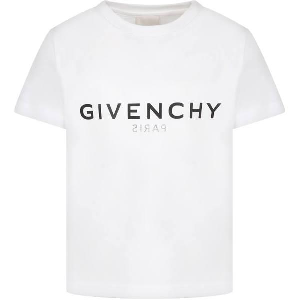 Givenchy Boys White Logo T-Shirt