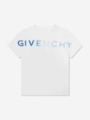 Givenchy Boys White Peace Logo T-Shirt