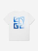 Givenchy Boys White Peace Logo T-Shirt